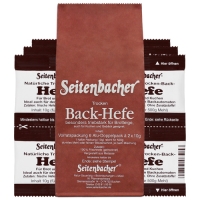 Seitenbacher Trocken Back-Hefe Vorratspackung 6x20g 