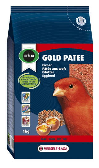 Orlux Gold Patee für Kanarien Rot 1000g 