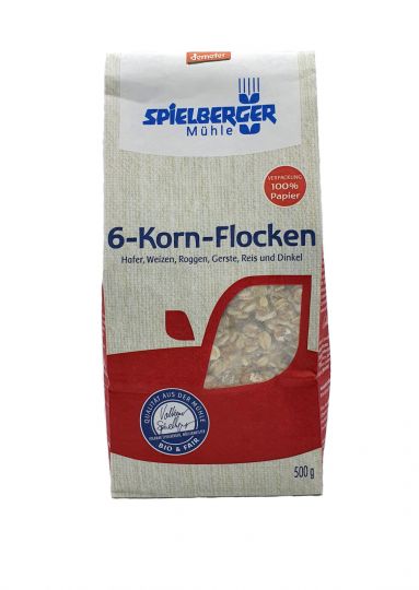 Spielberger 6-Korn-Flocken bio demeter 500g 