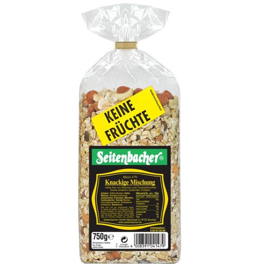 Seitenbacher Knackige-Mischung ohne Früchte 750g 