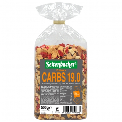 Seitenbacher Carbs 19.0 - Müsli Erdbeere 500g 