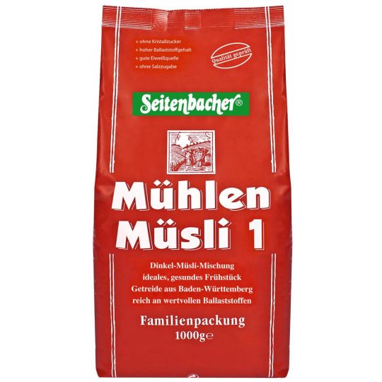 Seitenbacher Mühlen-Müsli 1 - Dinkel 1000g 