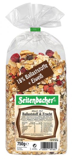 Seitenbacher Ballaststoffe & Früchte 750g 