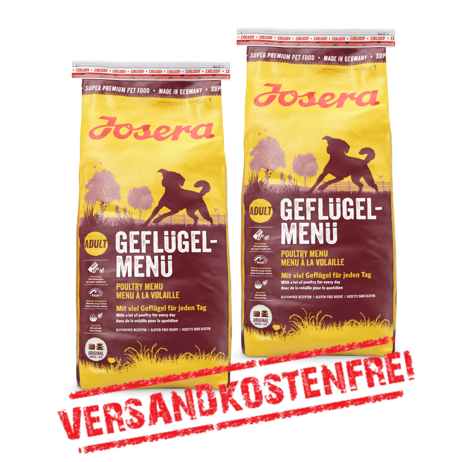 Josera Geflügel-Menü 2er-Pack 30kg | Futtermittel Online Shop Mühle Gladen