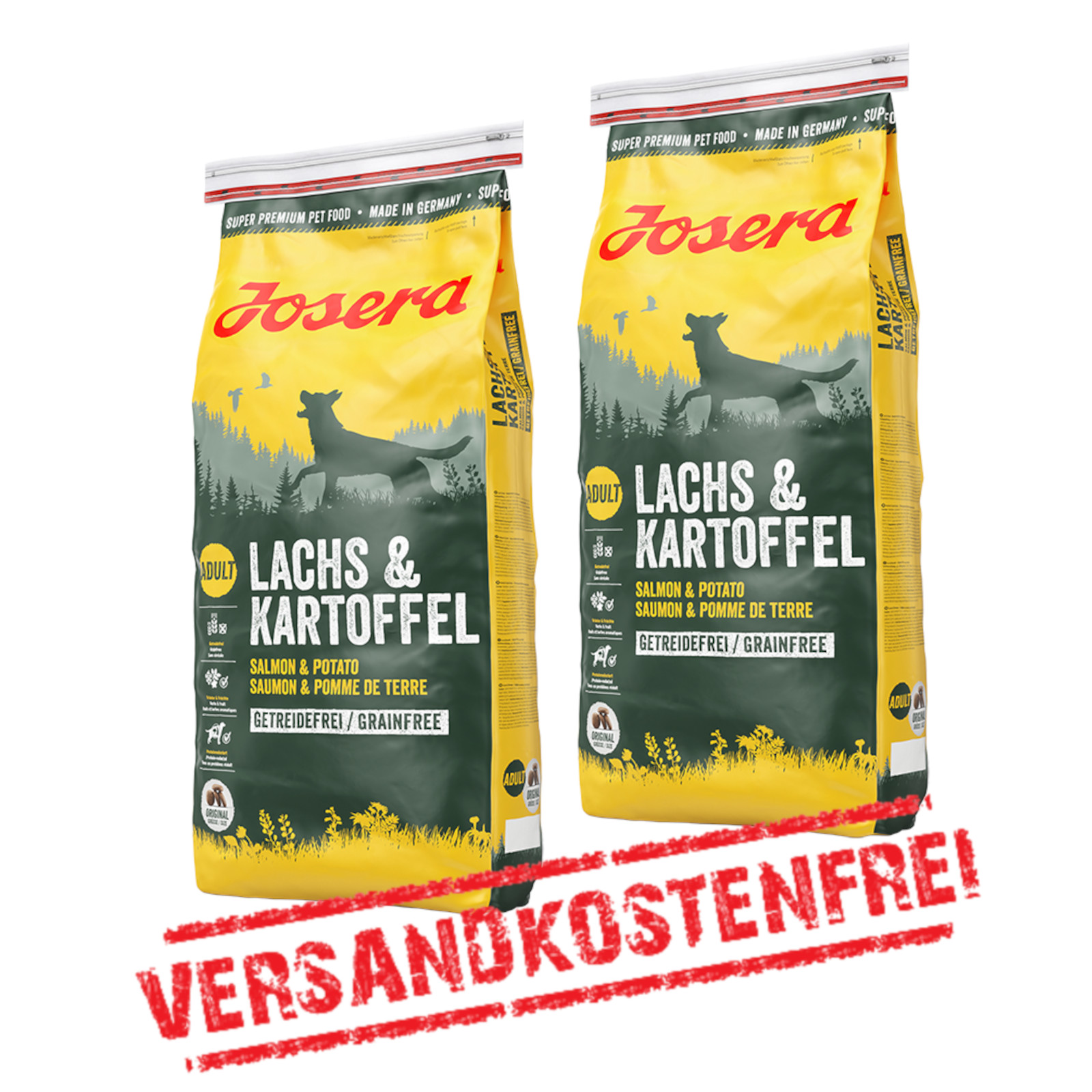 Josera Lachs&Kartoffel 2er-Pack 30kg | Futtermittel Online Shop Mühle Gladen
